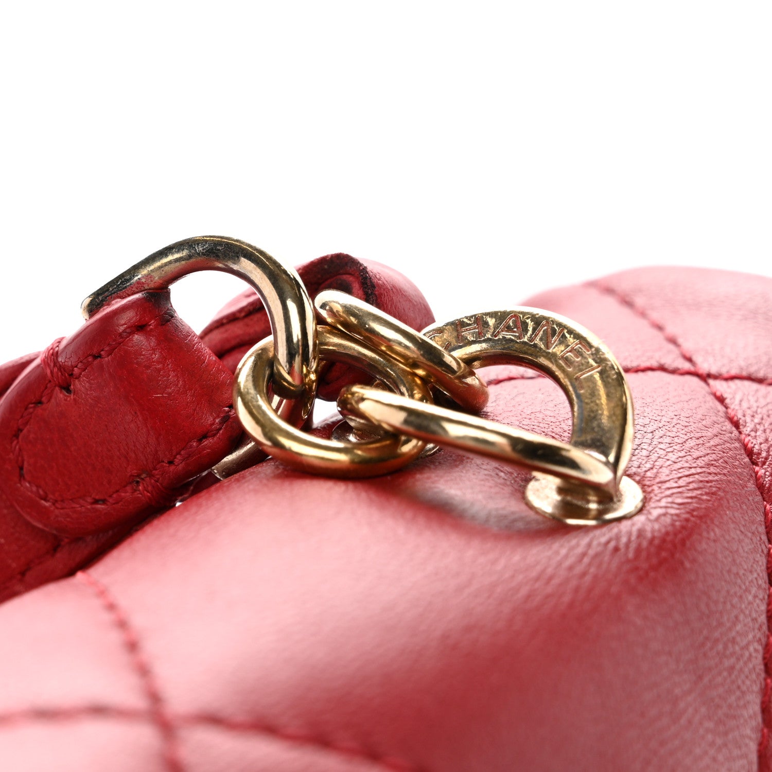 Chanel Lambskin Quilted Easy Carry Flap Red 11 of 12