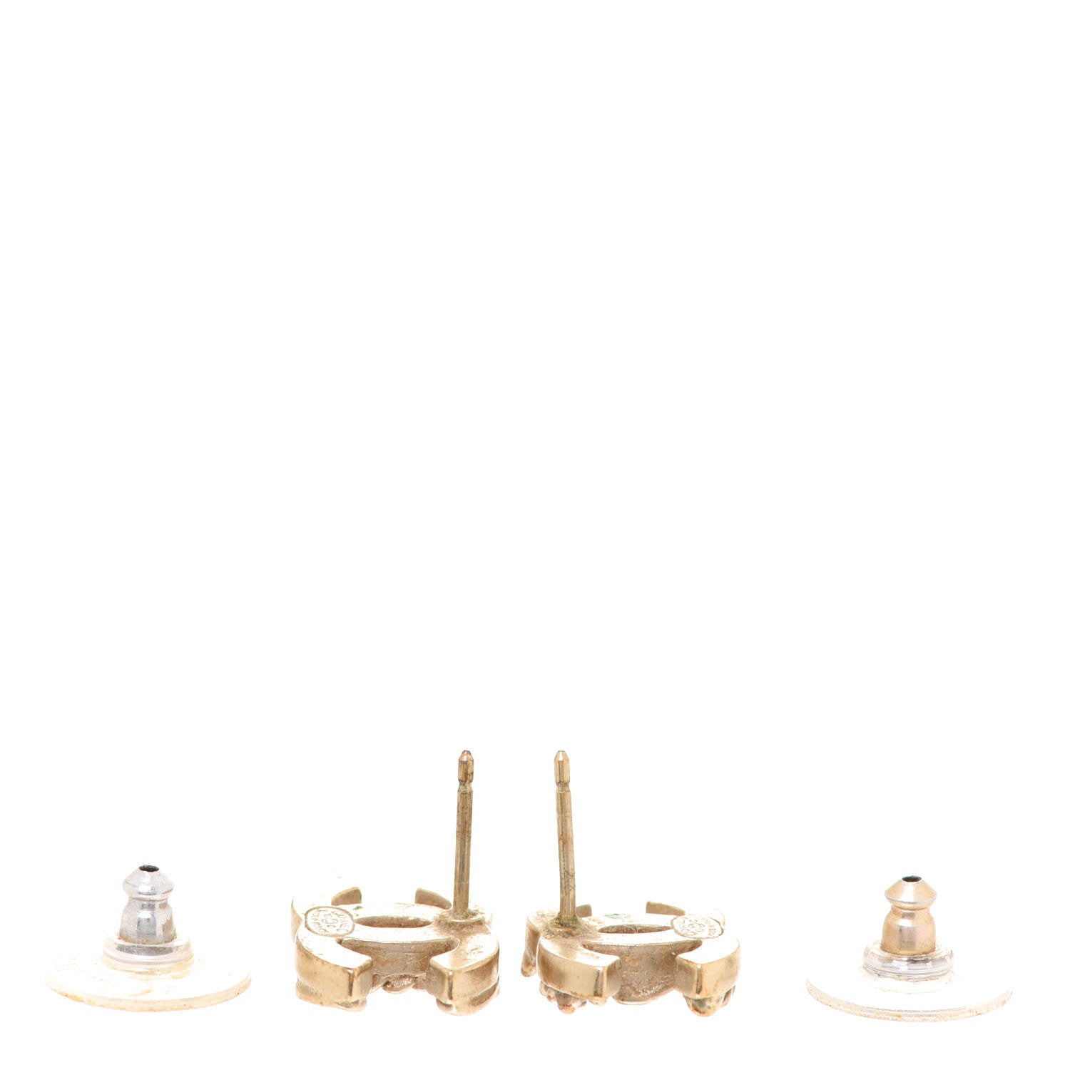 Chanel CC Chain Earrings Gold 3 of 6