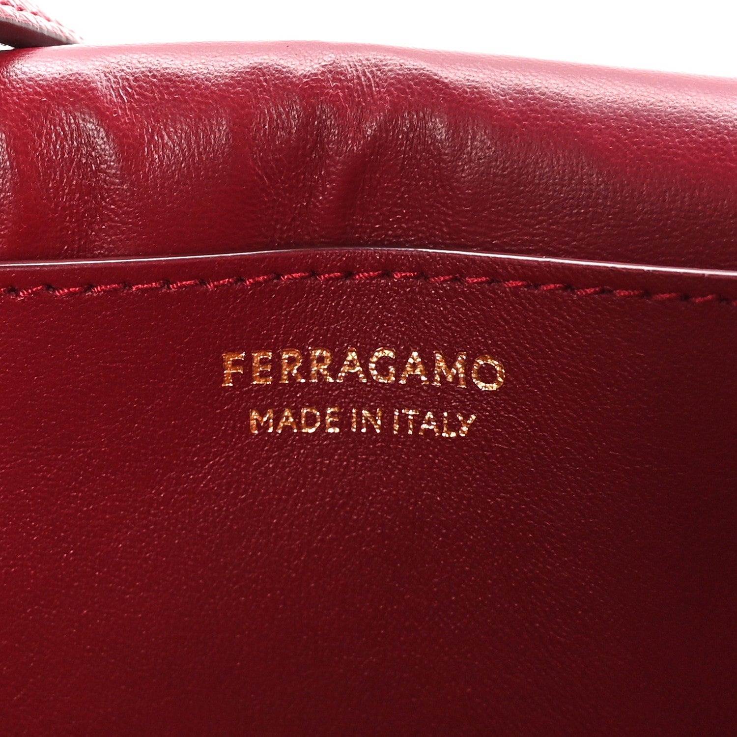 Salvatore Ferragamo Grained Calfskin Gancini Crossbody Flap Carmine 6 of 11