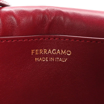 Salvatore Ferragamo Grained Calfskin Gancini Crossbody Flap Carmine 6 of 11