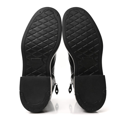 Louis Vuitton Calfskin Monogram Debossed Citizen Flat Ranger Boots 42 Black 6 of 10