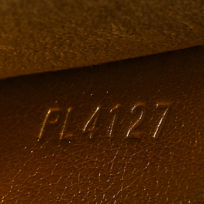 Louis Vuitton LOUIS VUITTON Metallic Calfskin Louise Clutch Gold 7 of 9