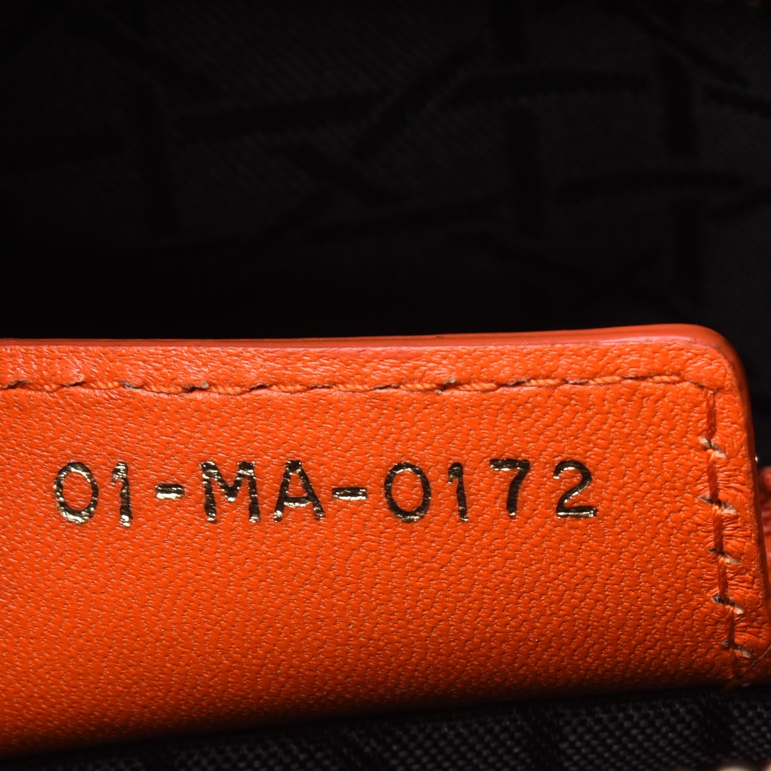 Christian Dior Lambskin Cannage Large Lady Dior Orange 7 of 18