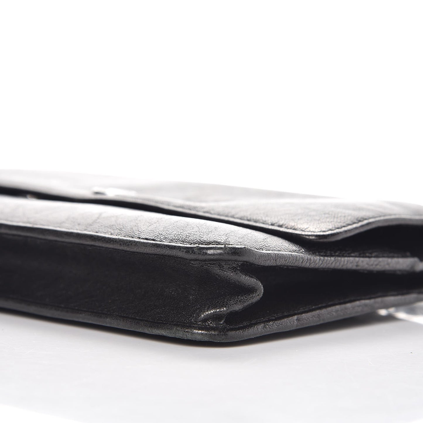 Goatskin Wallet on Chain WOC Black