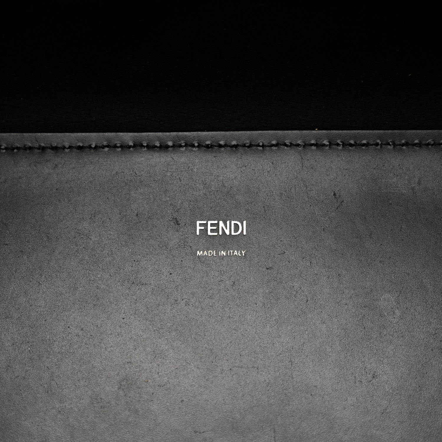 Fendi Vitello King Plexiglass Medium Fendi Sunshine Shopper Tote Black 6 of 12