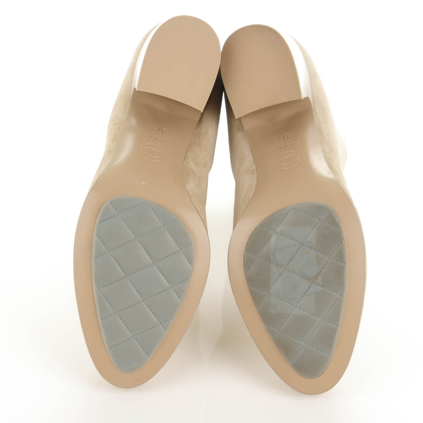 Suede CC Short Boots 37.5 Beige