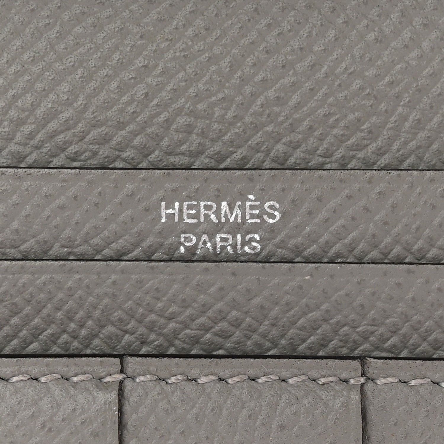 Hermes Epsom Bearn Gusset Wallet Gris Mouette 7 of 10