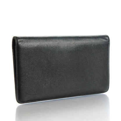 Chanel Caviar Sevruga Yen Wallet Black 3 of 9
