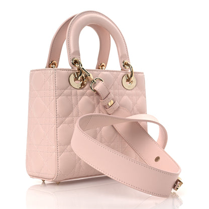 Christian Dior Lambskin Cannage Small My ABCDior Lady Dior Light Pink 3 of 16