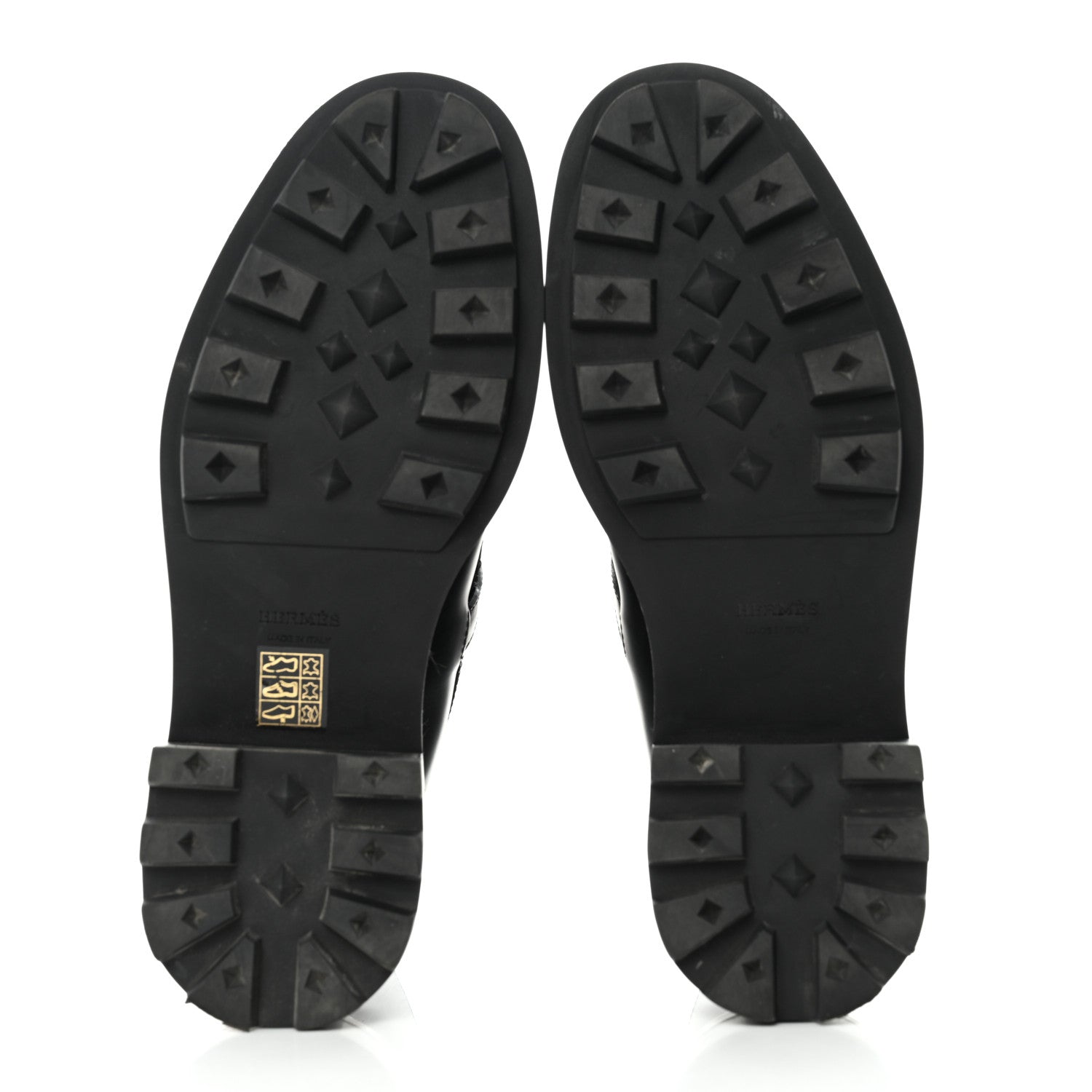 Hermes Glossed Calfskin Funk Ankle Boots 37 Black 5 of 8