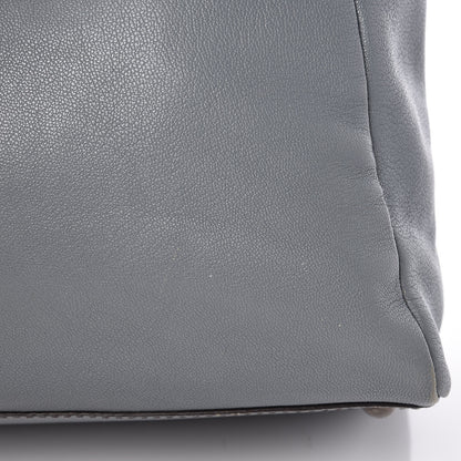 Fendi Goatskin Zucca Large Peekaboo Iconic Satchel Grigio Tobacco Black 20 of 20