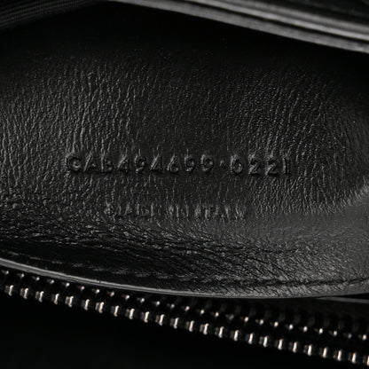 Saint Laurent Calfskin Y Quilted Monogram Monochrome Small Loulou Chain Satchel Black 8 of 11