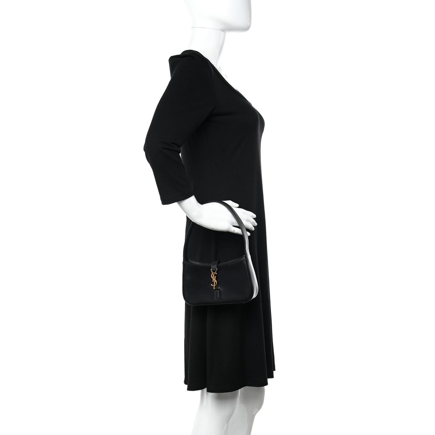 Smooth Calfskin Le 5 A 7 Mini Hobo Black