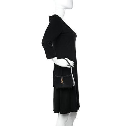 Saint Laurent Smooth Calfskin Le 5 A 7 Mini Hobo Black 2 of 9