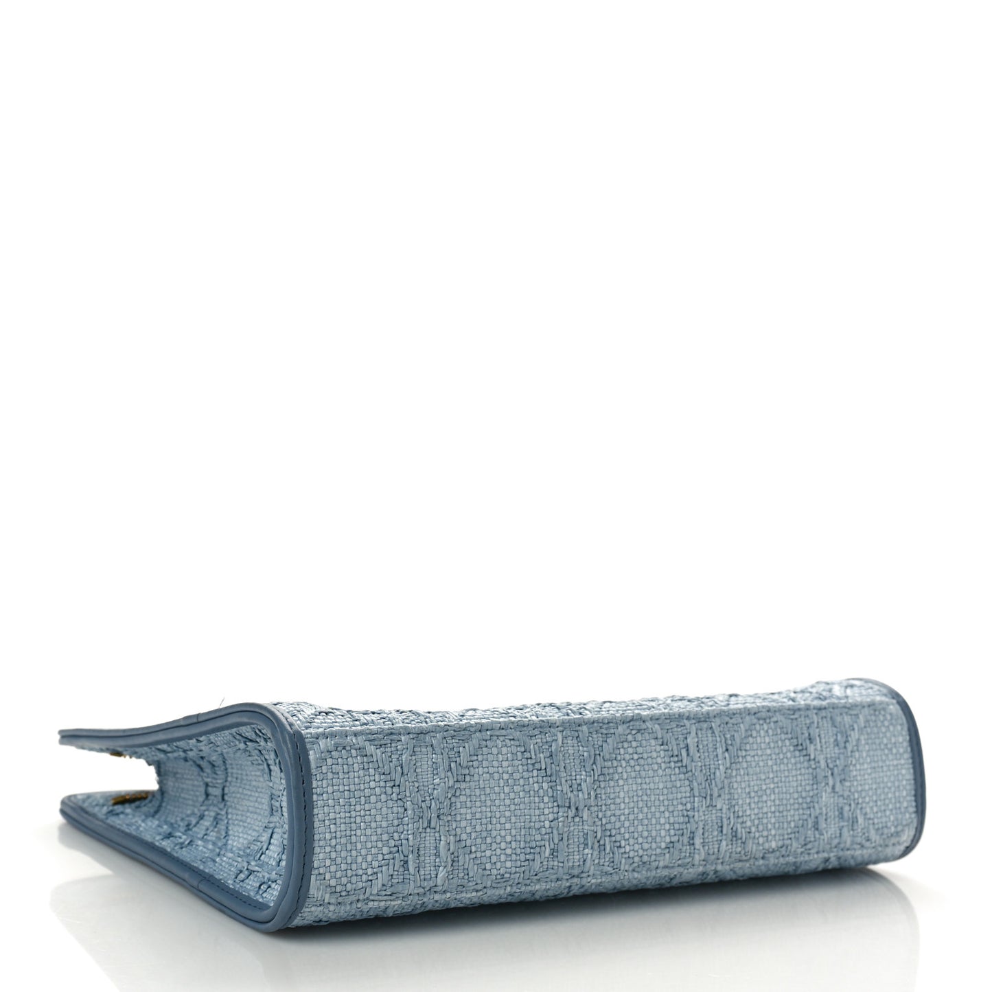 Raffia Cannage 30 Montaigne Dea Pouch Celestial Blue