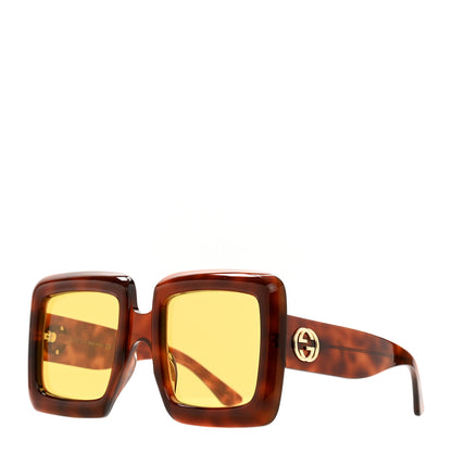 Gucci Square Frame GG0783S Sunglasses Havana 1 of 7