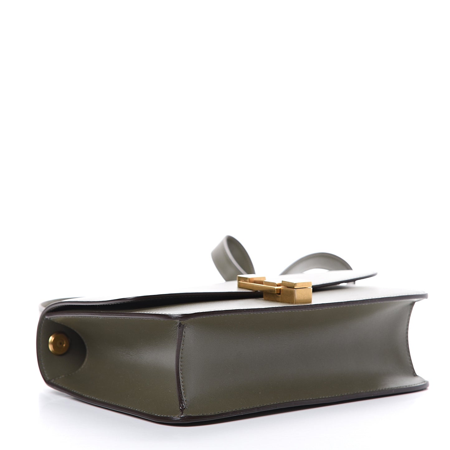 Smooth Calfskin Carre Satchel Green