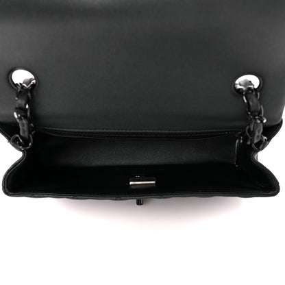 Chanel Lambskin Quilted Mini Rectangular Flap So Black 5 of 12
