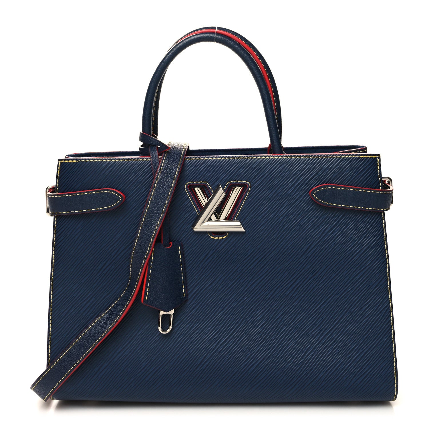Louis Vuitton Epi Twist Tote Indigo 2 of 12