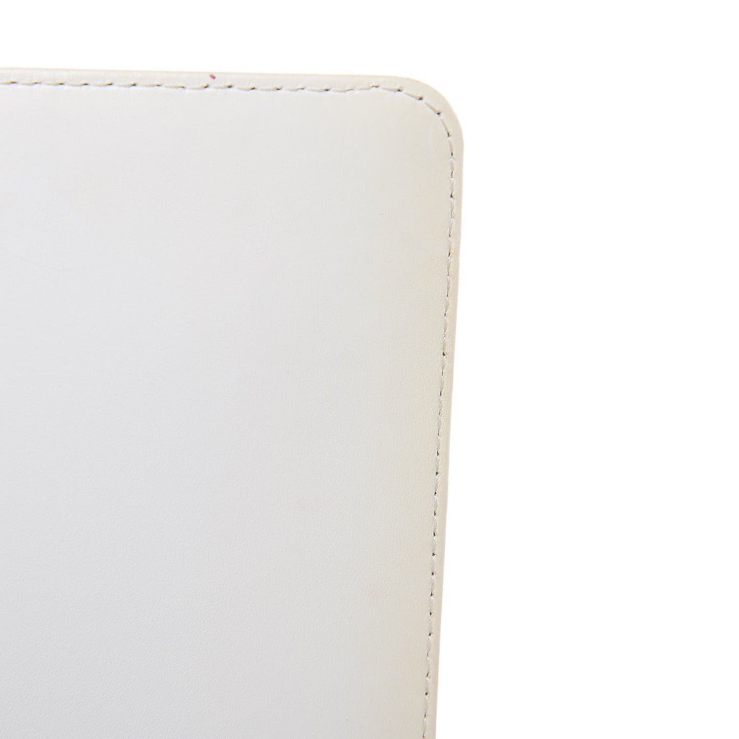 Lambskin Quilted Medium Chain Detail Boy Flap White