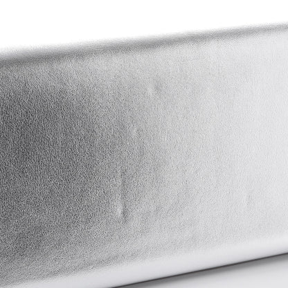 Saint Laurent Metallic Calfskin Classic Monogram Cassandre Clutch Argento 11 of 11