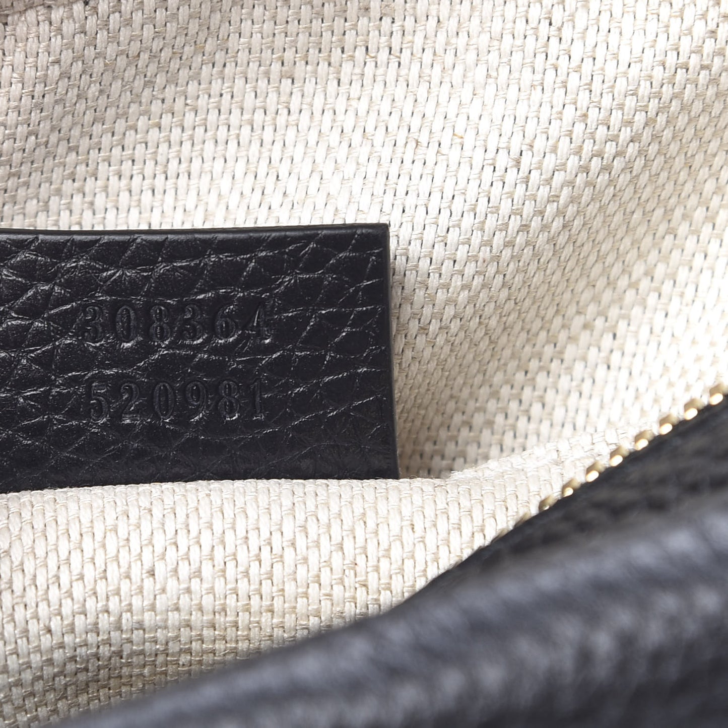Pebbled Calfskin Small Soho Disco Bag Black