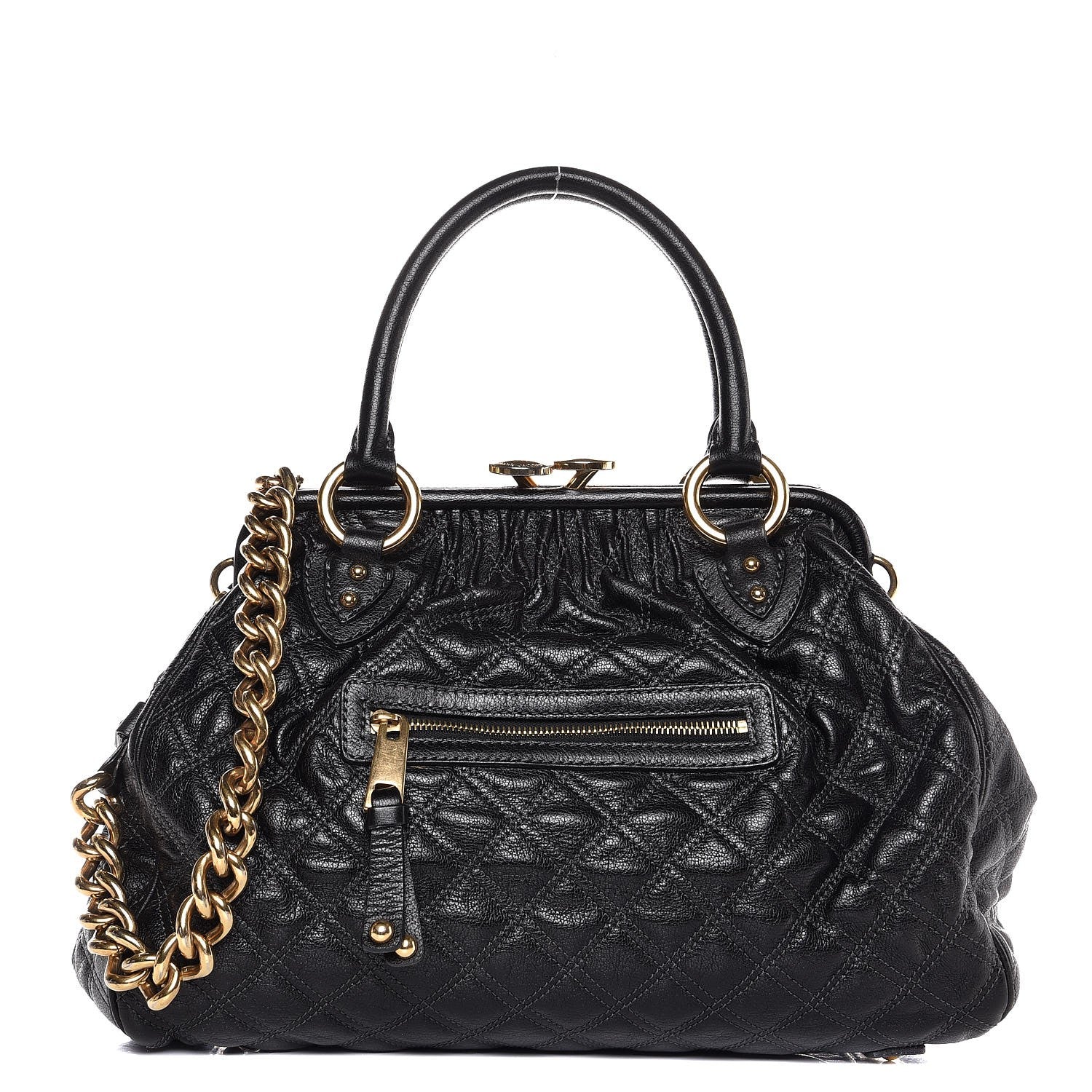 Marc Jacobs Calfskin Quilted Stam Black 1 of 10