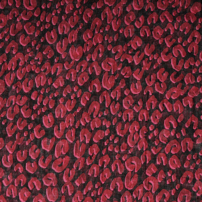 Louis Vuitton Cashmere Silk Leopard Stole Rose Pop 3 of 5