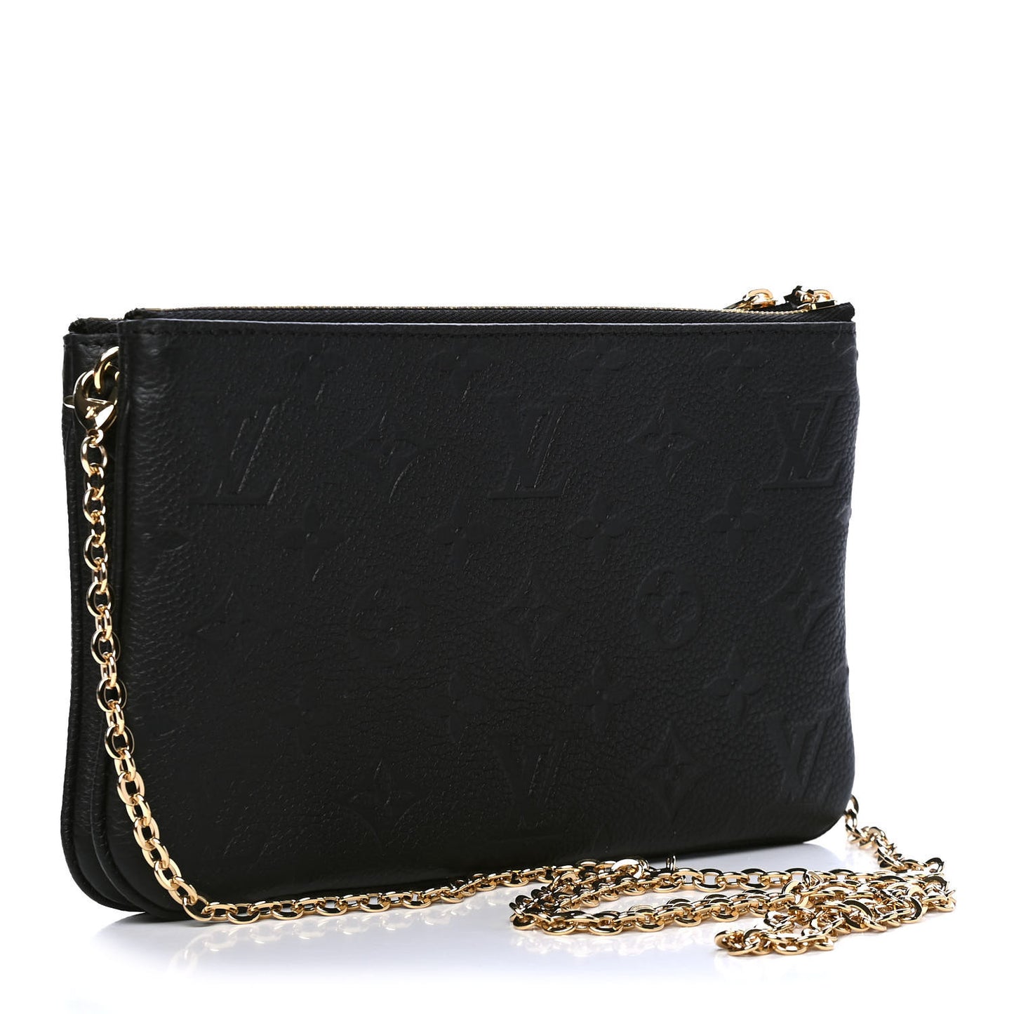 Empreinte Double Zip Pochette Black