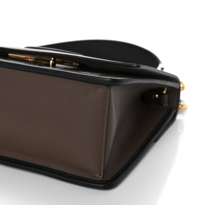 Fendi Vitello Century F is Fendi Bi-Color FF 1974 Embossed Kan I Shoulder Bag Maya Black 14 of 14