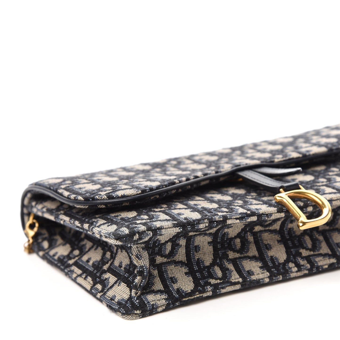 Oblique Saddle Chain Pouch Blue