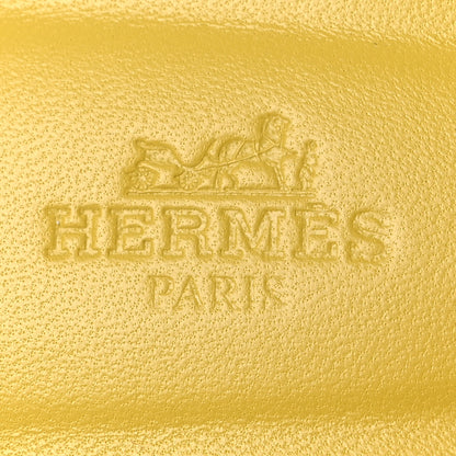 Hermes Suede Goatskin Oran Sandals 37 Jaune Bouton 9 of 11