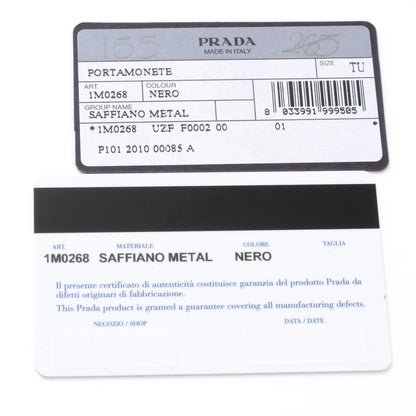 Prada Saffiano Metal Coin Purse Nero Black 8 of 8
