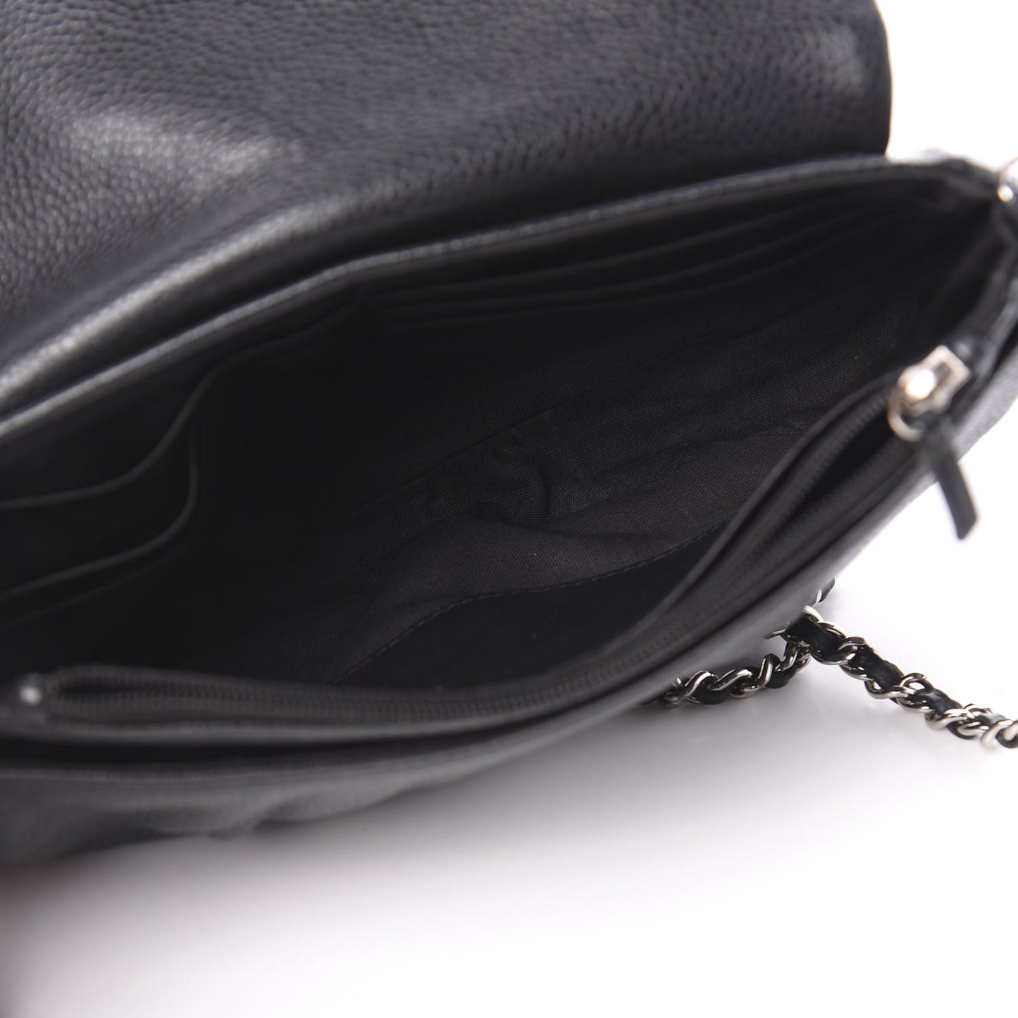 Caviar Half Moon Wallet On Chain WOC Black