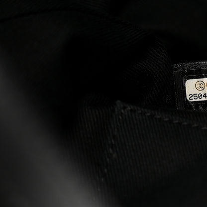 Chanel Calfskin Large Coco Eyelets Shopping Tote Black 7 of 10