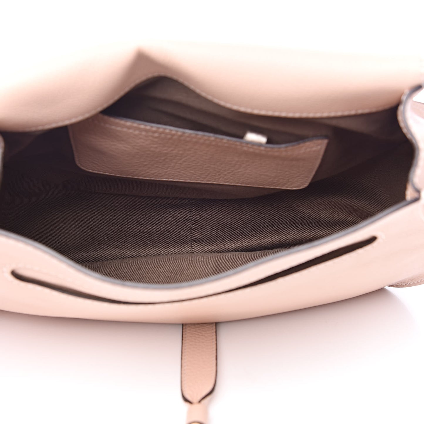 Calfskin Medium Marcie Round Crossbody Bag Blush Nude