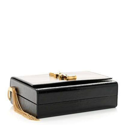 Saint Laurent Patent Monogram Small Kate Slide Chain Crossbody Box Bag Black 4 of 12