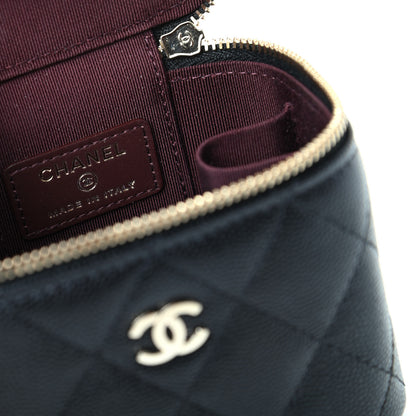 Chanel Caviar Quilted Mini Vanity Case With Chain Black 8 of 10