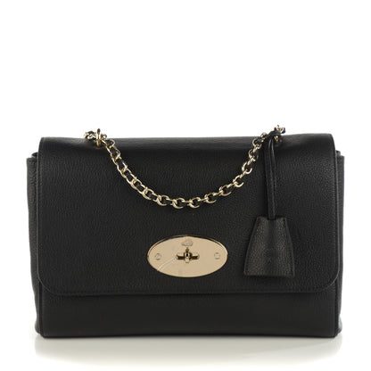 Mulberry Small Classic Grain Calfskin Medium Lily Flap Black 1 of 8