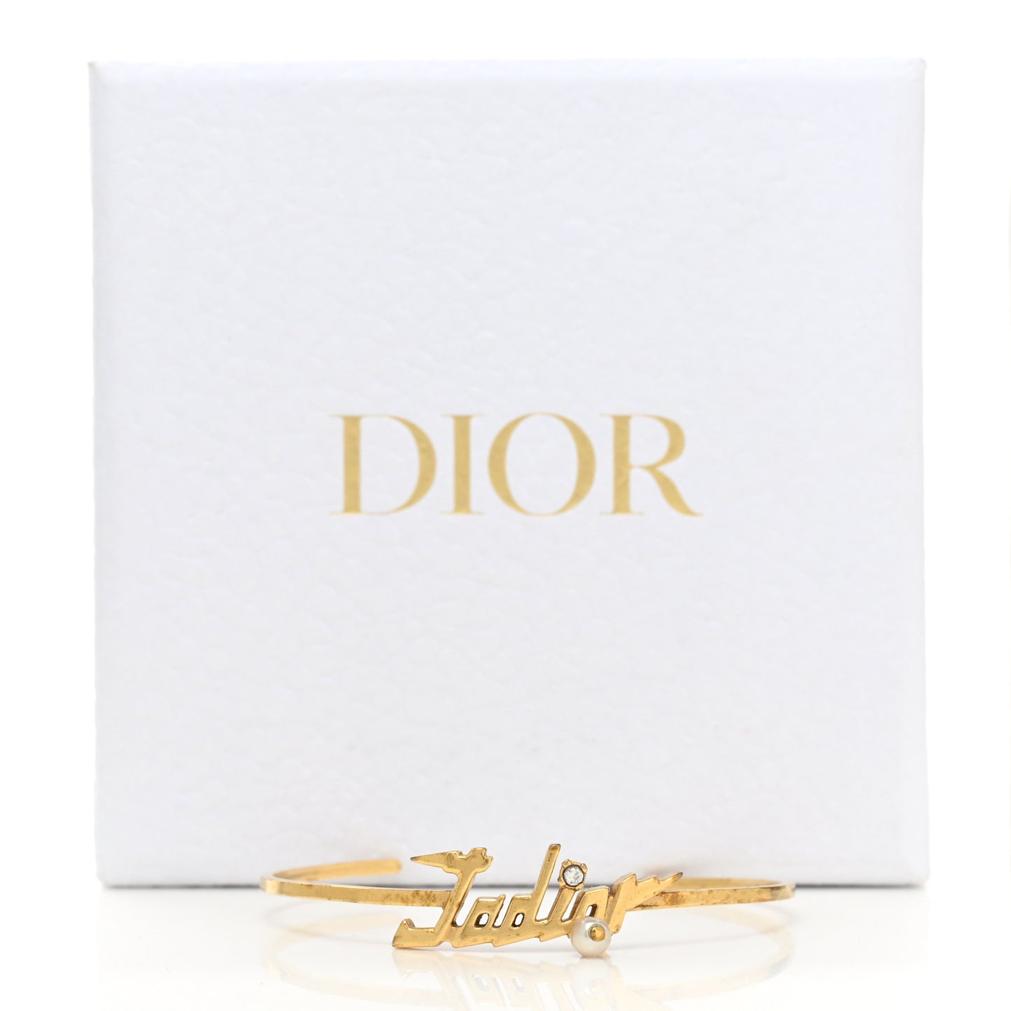 Metal J'Adior Bracelet Cuff Gold