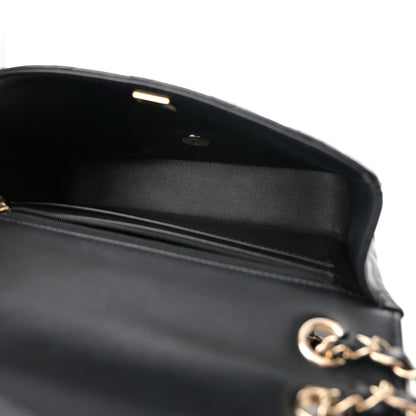 Chanel Lambskin Quilted Resin Graphic Frame Flap Bag Black White 5 of 12