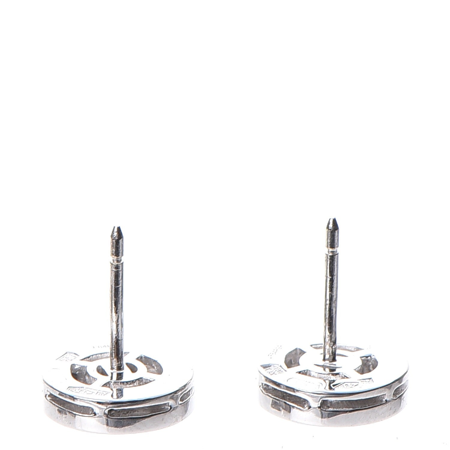 Bulgari BVLGARI 18K White Gold Diamond Stud Earrings 4 of 10