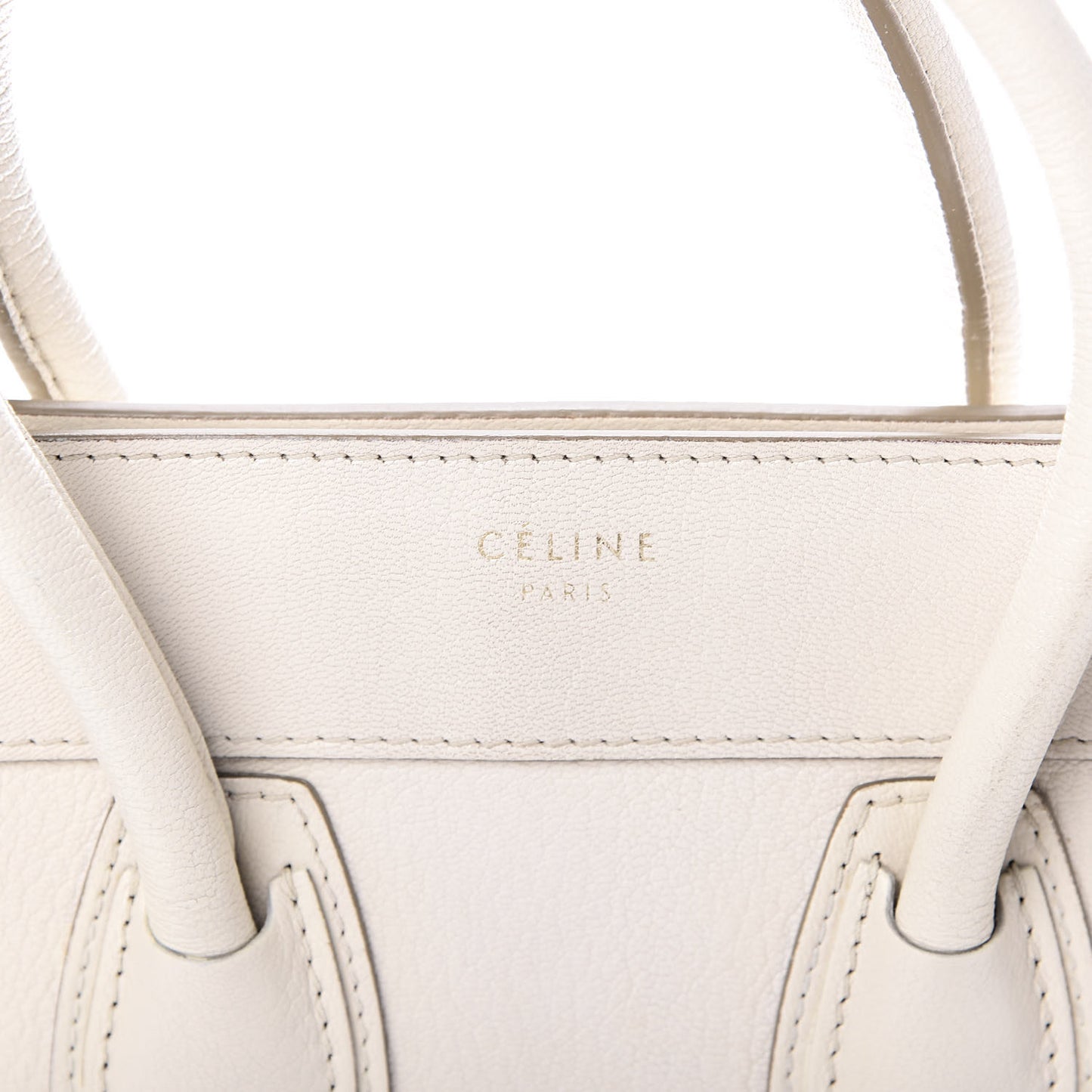 Goatskin Micro Luggage White