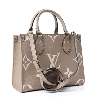 Louis Vuitton Empreinte Monogram Giant Onthego PM Tourterelle Creme 3 of 10
