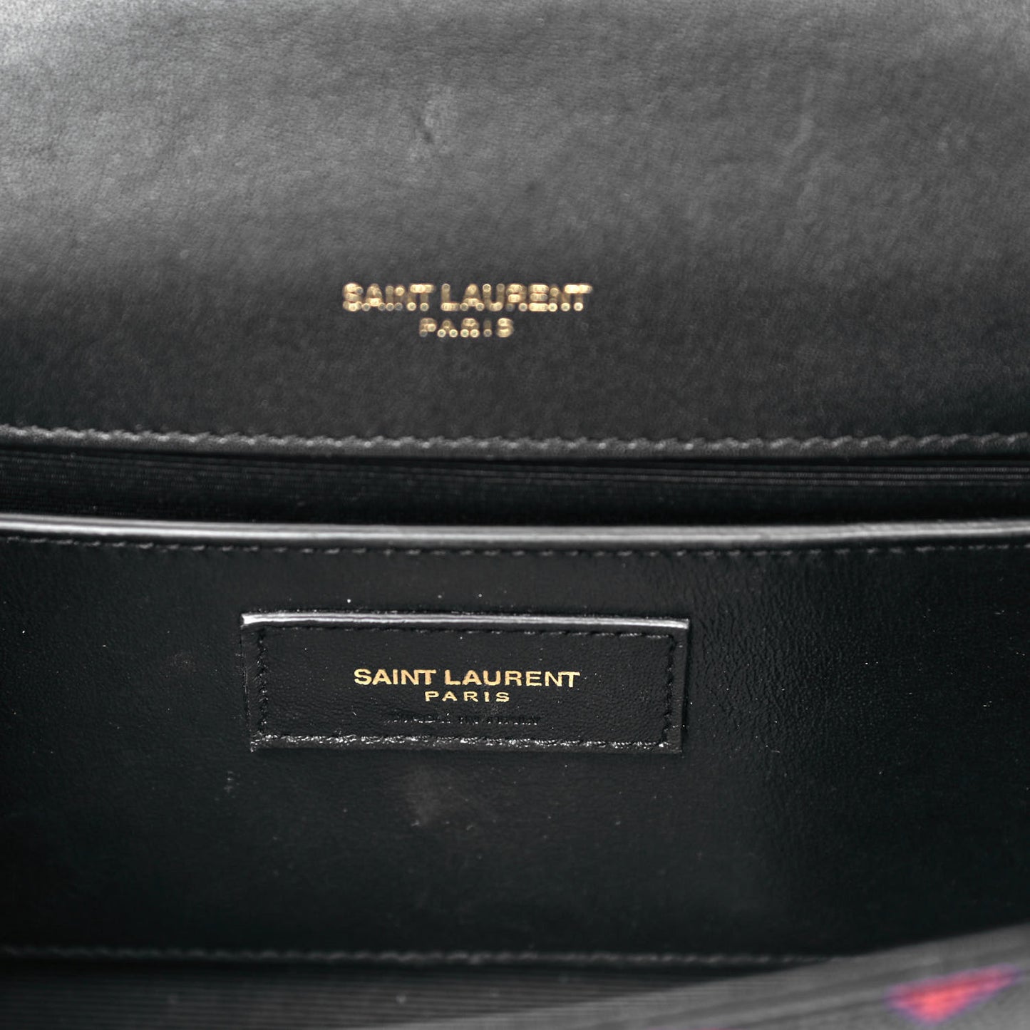 Grain De Poudre Small Monogram Shapes Print Kate Satchel Black