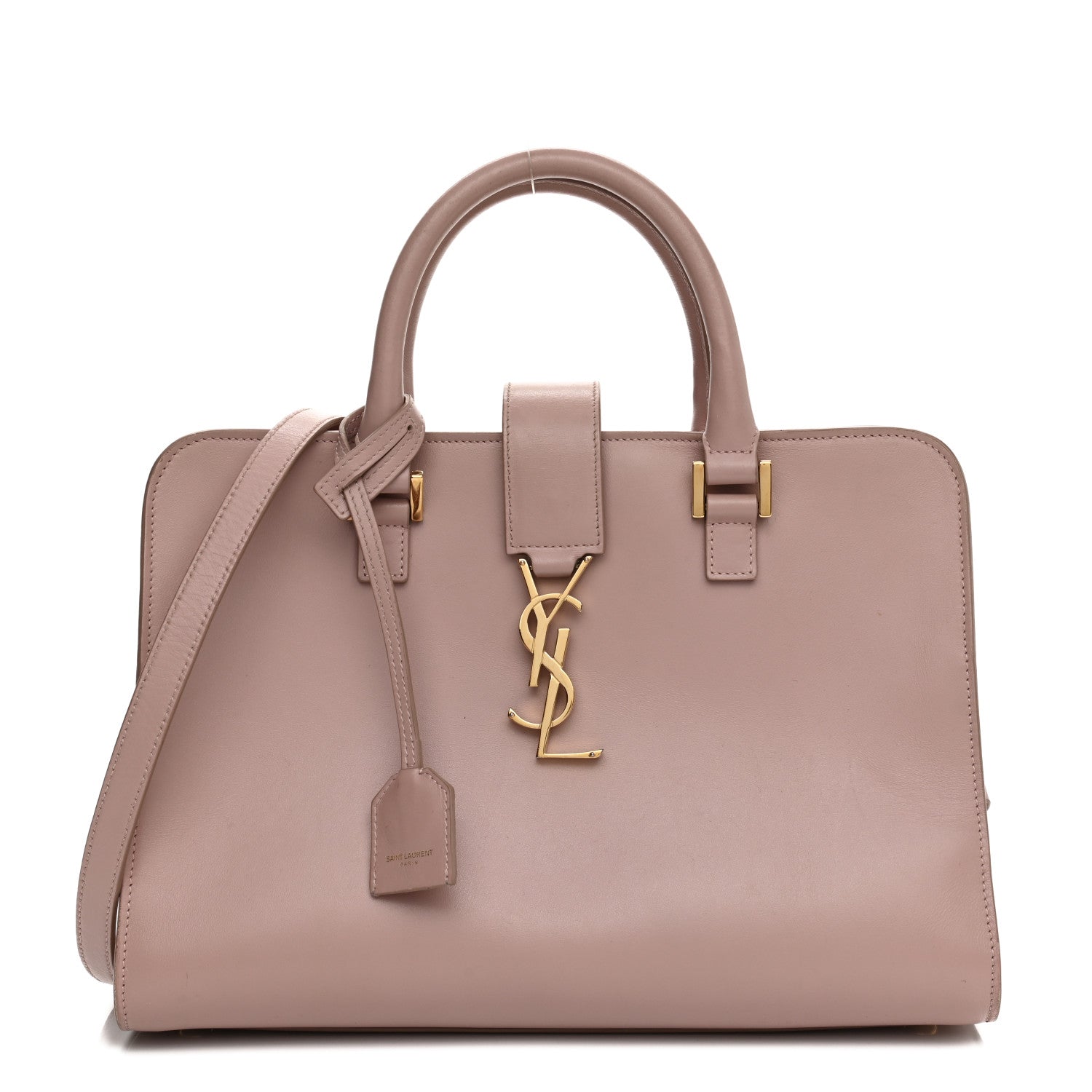 Saint Laurent Smooth Calfskin Small Monogram Cabas Pink 1 of 13