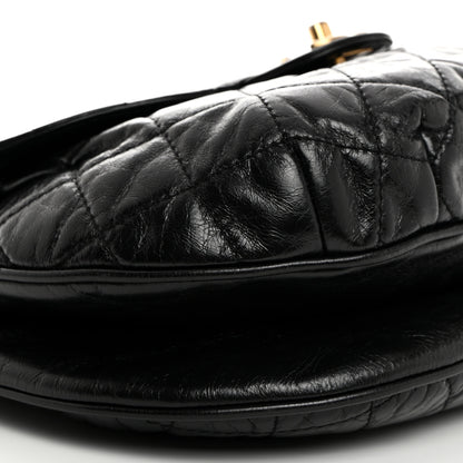 Chanel Calfskin Quilted Medium Bubble CC Flap Black 9 of 10
