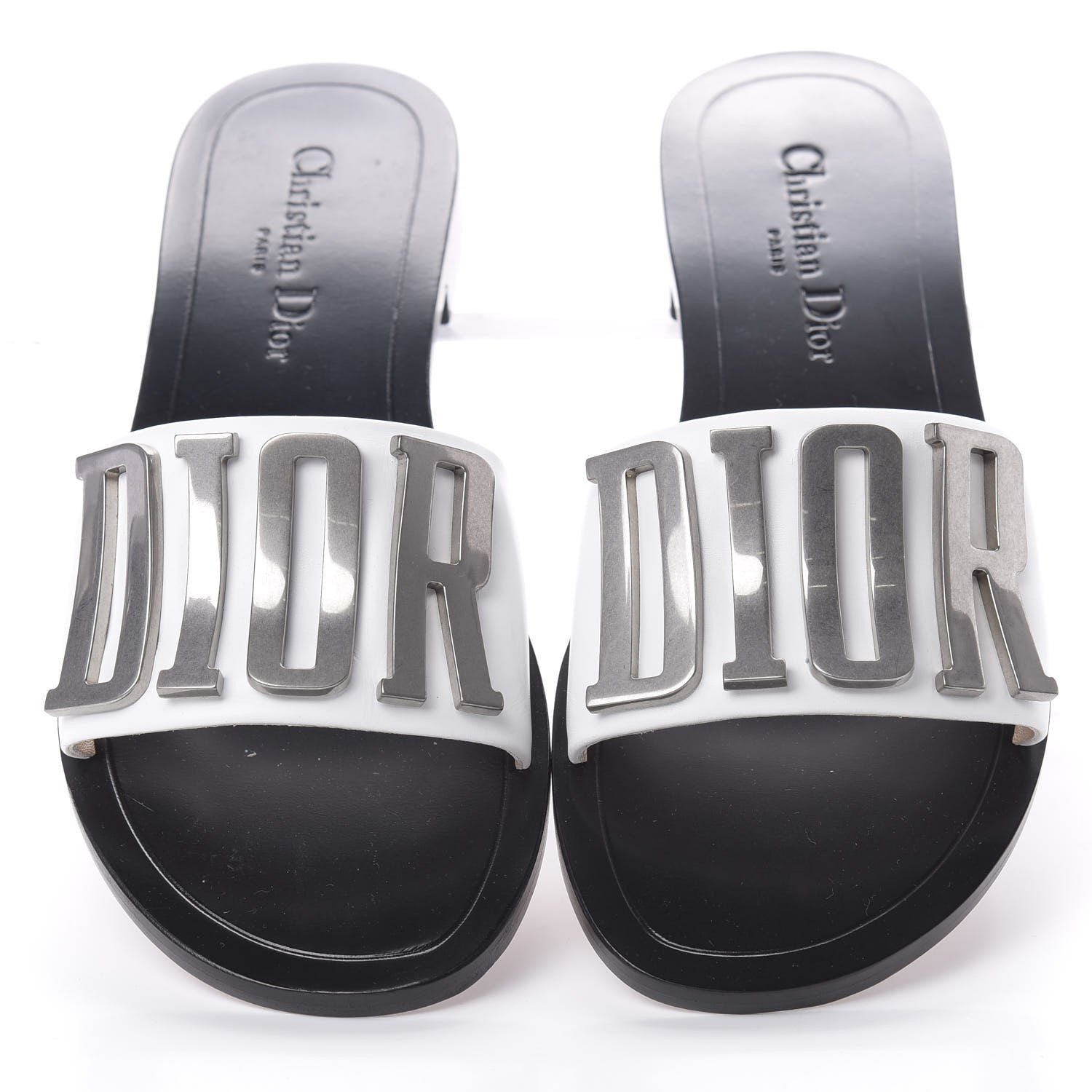 Christian Dior Calfskin Dio(r)evolution 10mm Slide Sandals 38 Off White 5 of 9