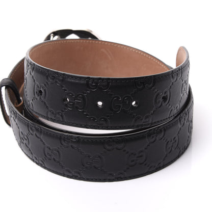 Gucci Guccissima Signature Interlocking G 40mm Belt 115 46 Black 3 of 5