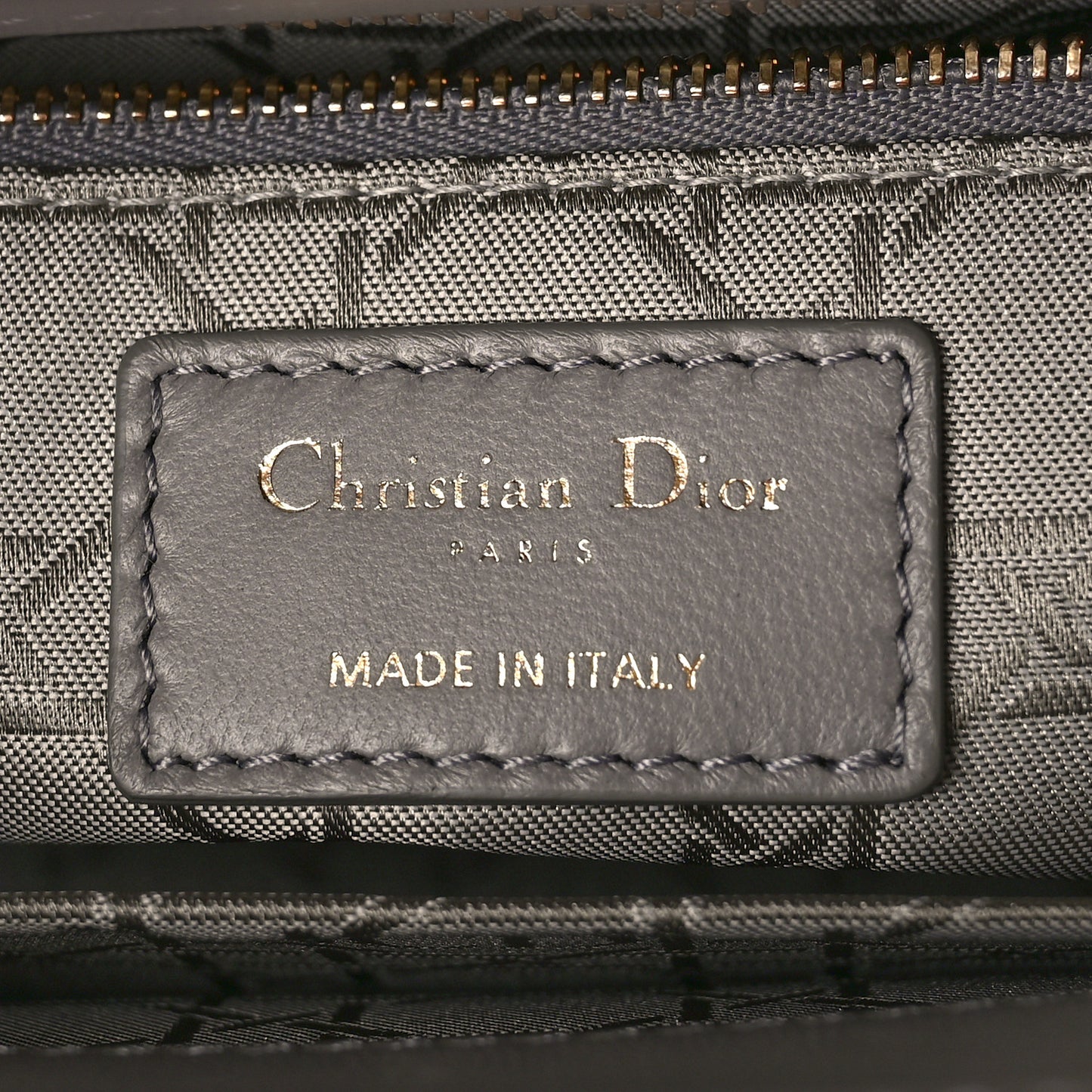 Lambskin Cannage Small Lucky Badges My Lady Dior Grey